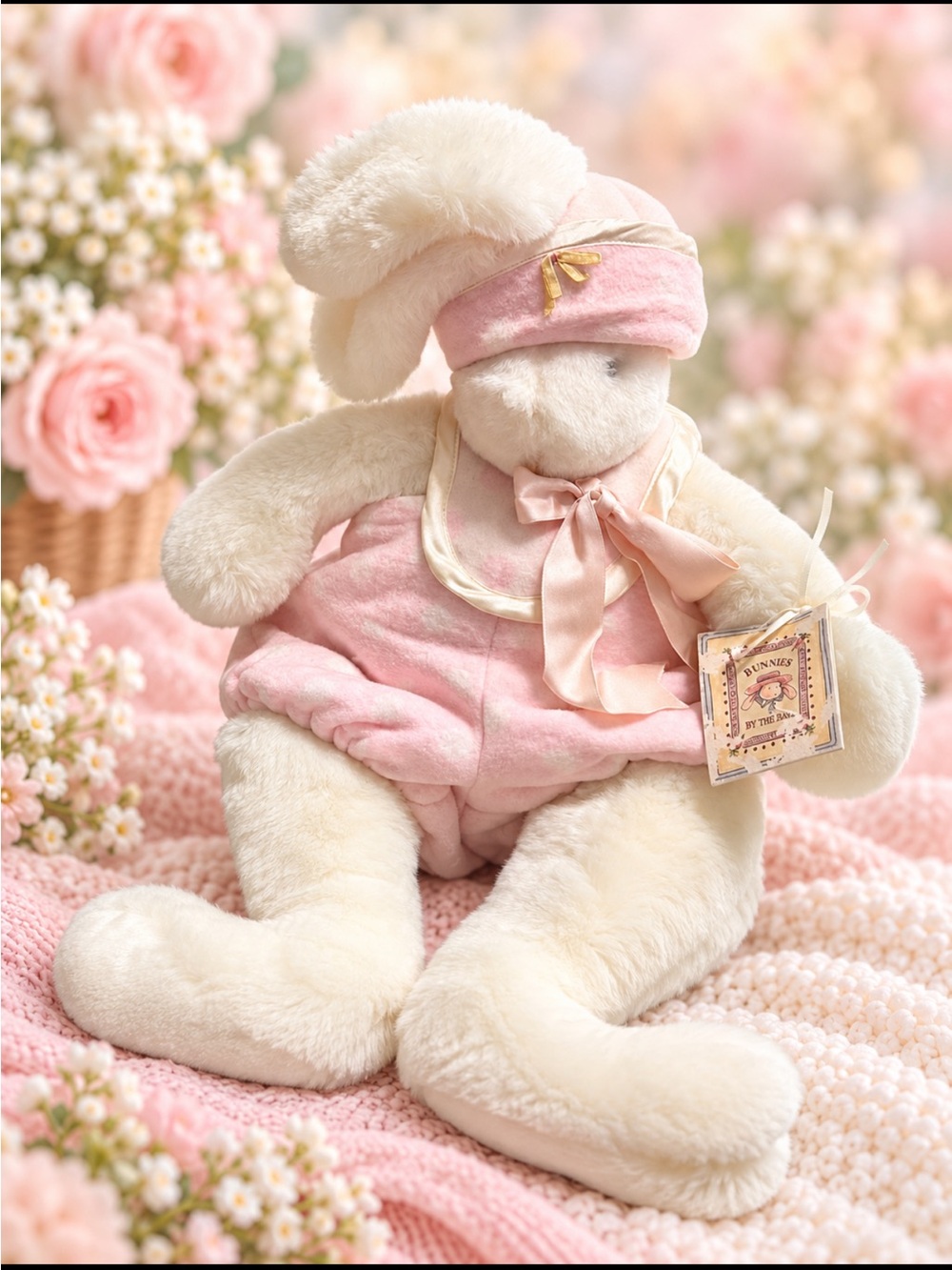 Vintage 1999 Bunnies By The Bay Bundle Pink Bunny #176 Ltd Ed w/Tag Susan T.